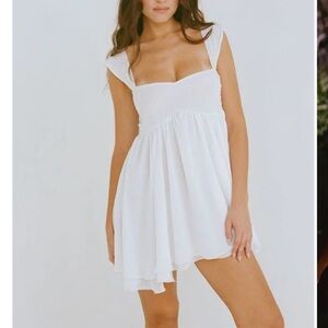 Bella Venice White Mini Dress - XS